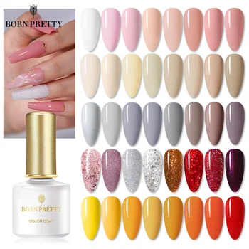 

BORN PRETTY Holographics Glitter Nail Gel Polish 6ml Rose Gold Shining Bling Soak Off Nail UV Gel Varnish Need UV LED Lamp Cure
