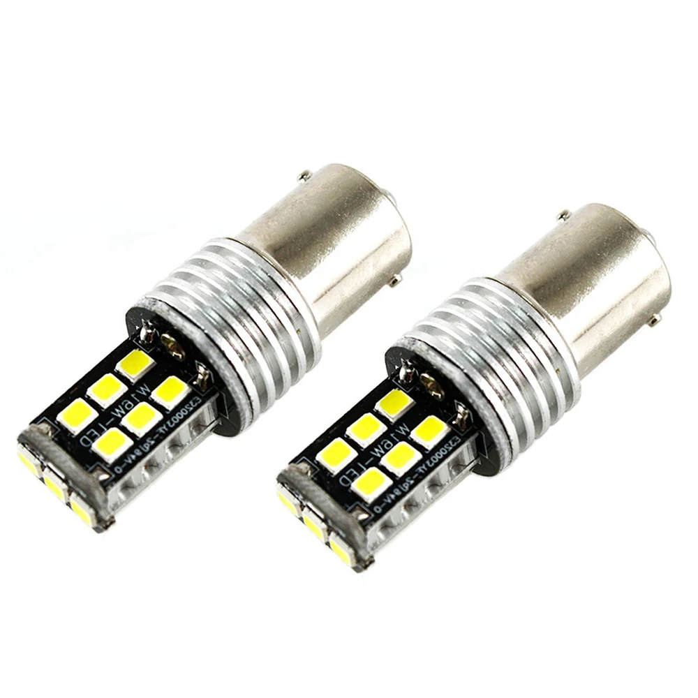 2 шт. авто светодиодный поворотник светильник 1157-2835-15 SMD 2835 белый светильник