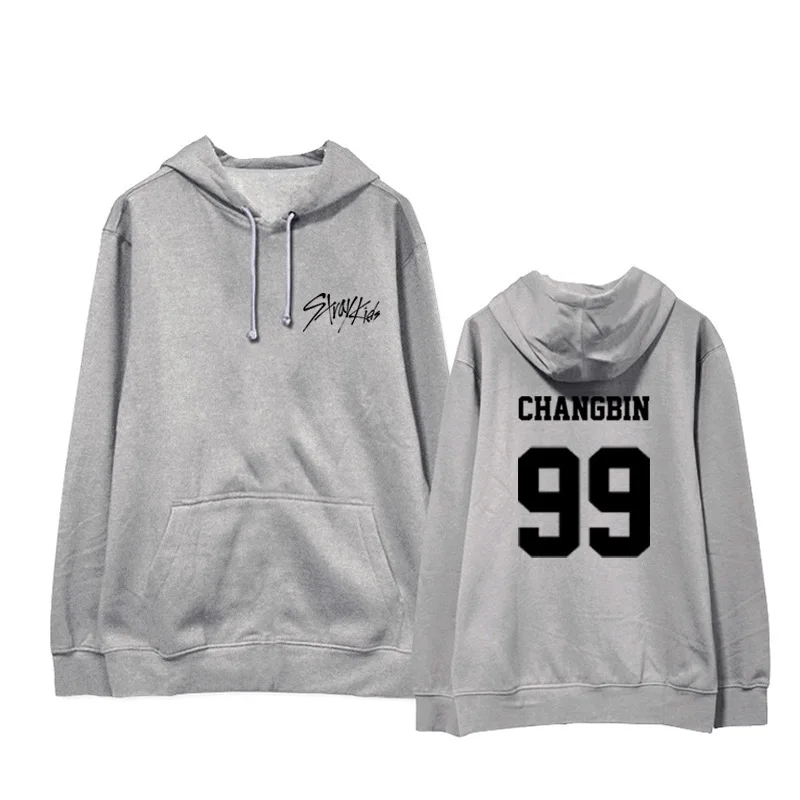 Kpop/одежда Straykids MIROH корейские студенческие толстовки с длинными рукавами на осень и зиму k-поп свитшоты k-pop - Цвет: CHANGBIN