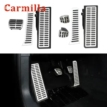 

Carmilla Stainless Steel LHD Car Pedals Fit for Volkswagen Vw Jetta MK5 Scirocco EOS Vento Rabbit 2006 - 2017 Auto Pedal Cover