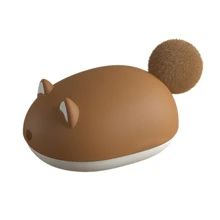 2 в 1 милый мультяшный Зимний мини-грелка для рук Портативный USB Перезаряжаемый внешний аккумулятор 4000MAh двусторонний быстрый нагрев-коричневый