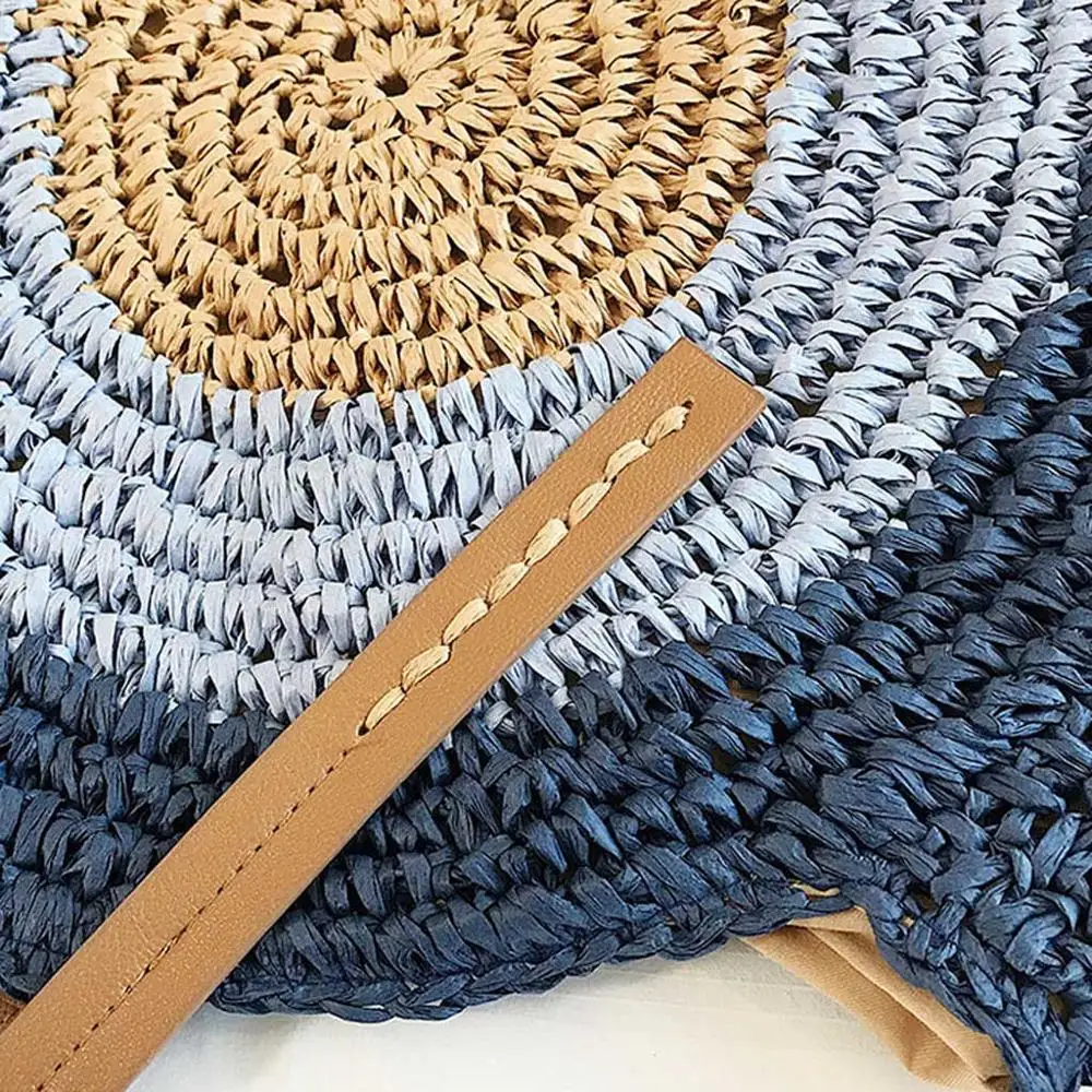 Круглые соломенные сумки, женская летняя сумка из ротанга, ручная работа, тканая пляжная сумка через плечо, круглая богемная сумка, БАЛИЙСКАЯ сумка, bolso paja