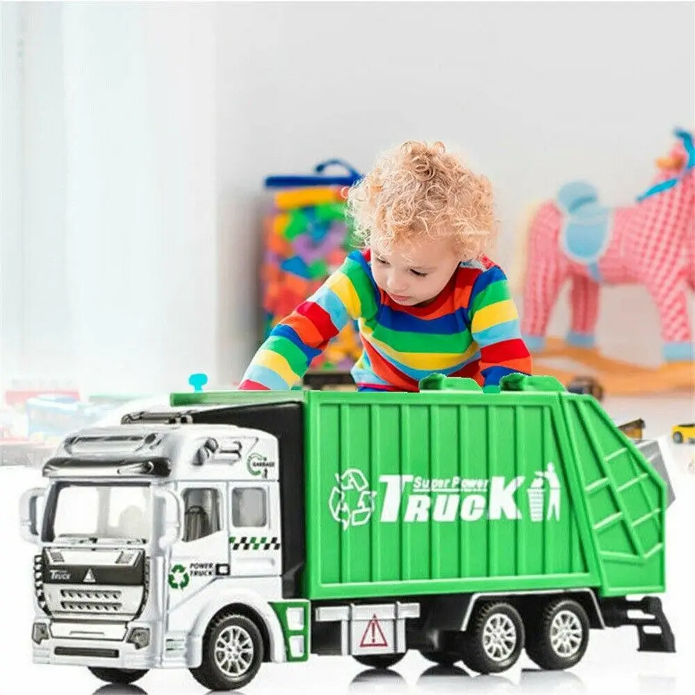 

1PC Mini Alloy Cast Car Model 1:64 Scale Toy Car Carrying Truck Construction Vehicle Children's Toy Â