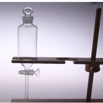 

125ml cylindrical separating funnel, cylindrical glass funnel, with glass piston, laboratory glassware