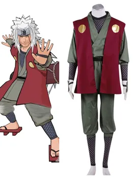 

Customizable Anime Naruto Cosplay Jiraiya High Quality Japanese Kimono Set Cos Halloween Party For Men/Women
