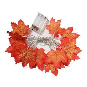 

Led Maple Leaf Light String For Thanksgiving Party Background Decoration Christmas Day Home Yard Decor Light 4 Model Can Choose