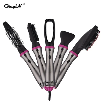 

CkeyiN 5 In 1 Multifunction Air Brush Set Professional Hair Straightener Curler Dryer Brush Fast Hester Hair Styling