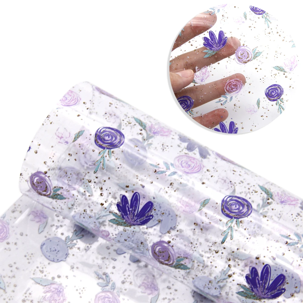 1095635001 David accessories, 20*34 см, прозрачный, с УФ-принтом, синтетический, сделай сам, бант, материал, вечерние, украшение, искусственная кожа, ткань, 1Yc8161 - Color: 1095635001