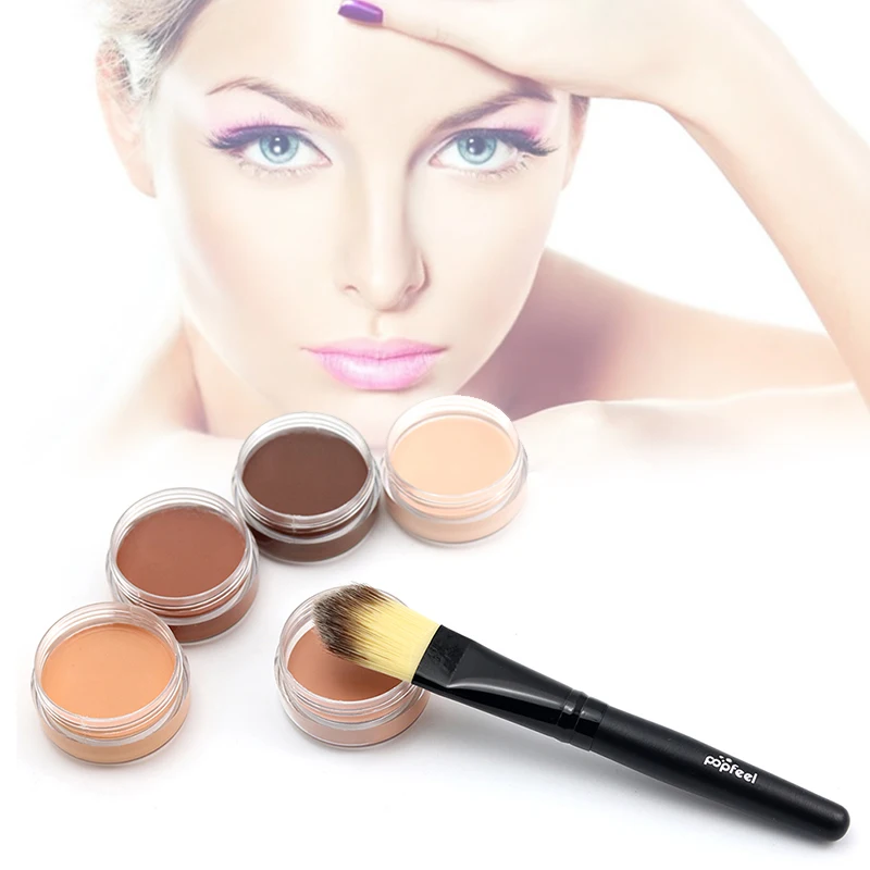 Full Cover Base Concealer Cream Women Face Makeup Dark Spot Blemish Concealer Contouring Corretive Liquid Foundation TSLM2