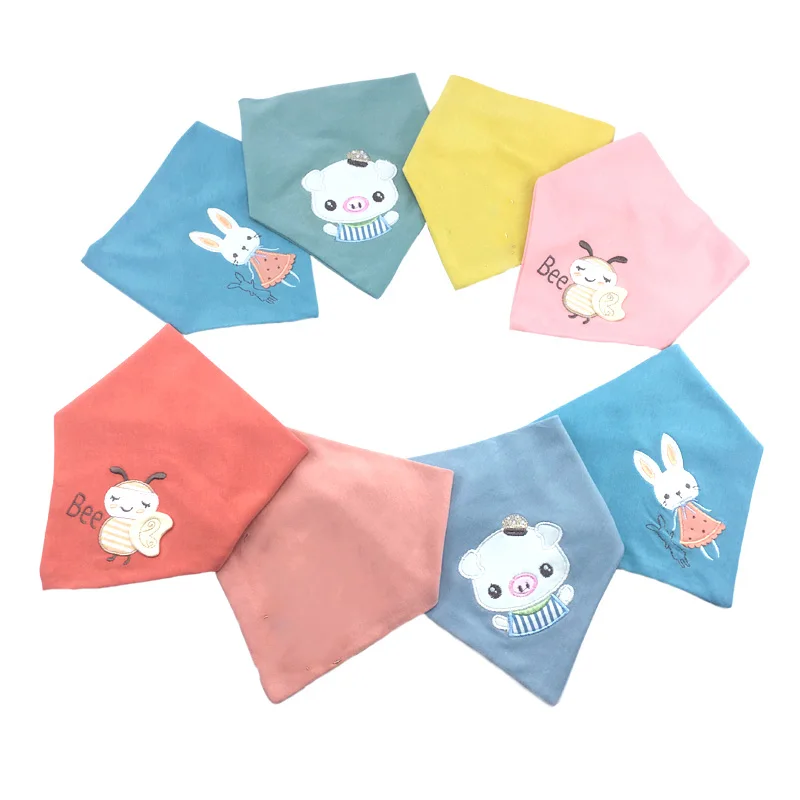 Baby bandana bibs toddler scarf baby stuff for newborns embroidery bibs