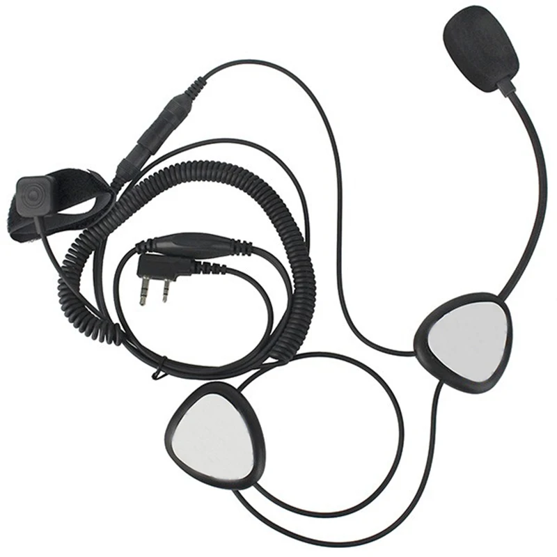 AABB-Upgrade Finger PTT мотоциклетный шлем гарнитура микрофон для Kenwood TYT BAOFENG UV-5R RETEVIS H777 Puxing Walkie Talkie C2242A