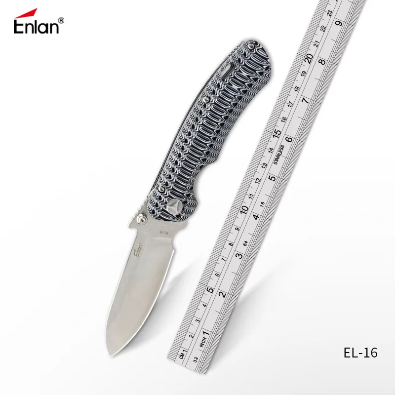 Складной нож Enlan G10 с ручкой 8CR13Mov для кемпинга охоты выживания EDC фруктовые ножи