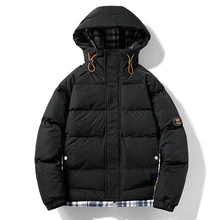 

2021 Winter Parkas Men Thick Padded Jackets Fashion Warm Parka Hooded Jacket Coats Male Outdoor Outerwear Jackets Plus Size 4XL