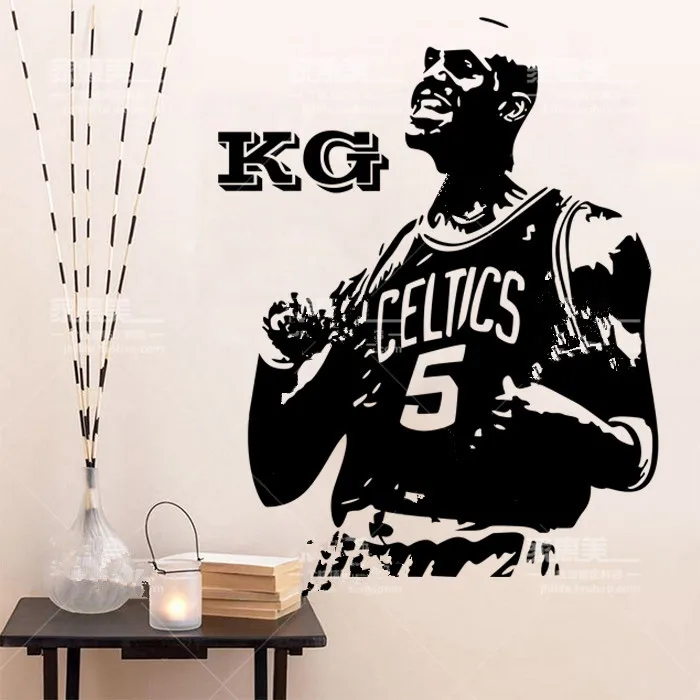 

Kevin Garnett Wall Art Stickers Decal Decor Vinyl Poster Mural removeable Custom DIY Kids gift
