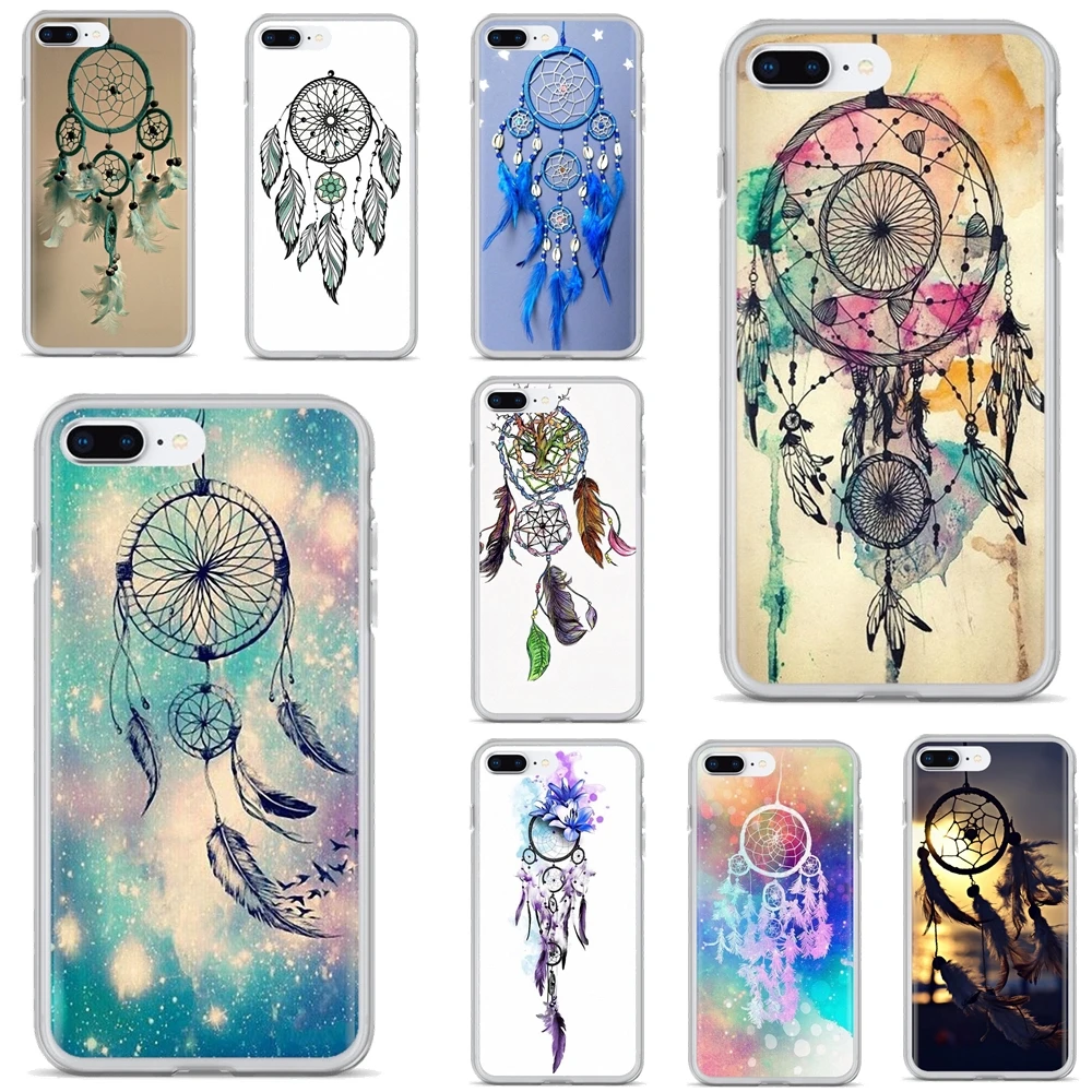 For iPhone iPod Touch 11 12 Pro 4 4S 5 5S SE 5C 6 6S 7 8 X XR XS Plus Max 2020 Dream Catcher Soft Case Housing | Мобильные телефоны
