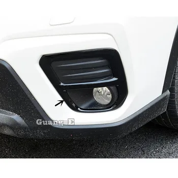 

For Subaru Forester 2018 2019 2020 Car Styling Body Front Fog Light Lamp Detector Frame Stick ABS Chrome Cover Trim Parts 2pcs