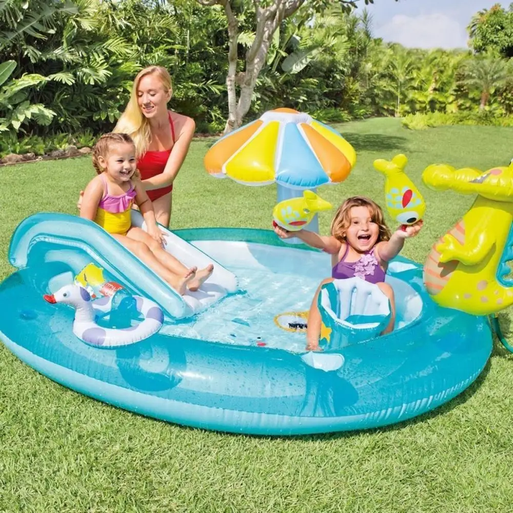 

Egoes Inflatable Pool 57129 GATOR CHILDRENS ACTIVITY WATER PLAY CENTRE PADDLING POOL SLIDE SPRAY