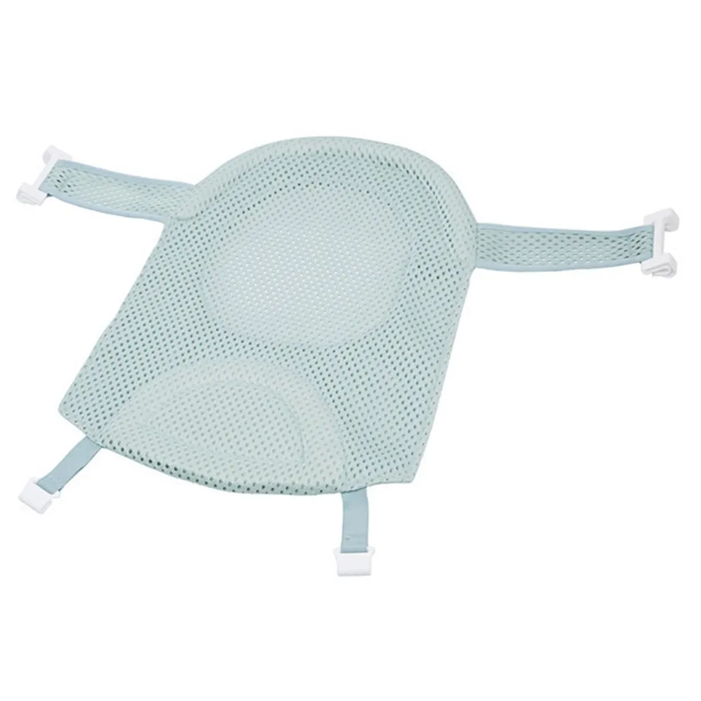 Детская Регулируемая крестообразная скользкая банная сетка для новорожденных портативный дышащий стульчак для ванной детское сиденье безопасности сетка для ванной комнаты - Цвет: green