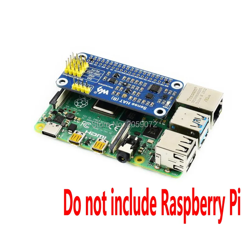 Raspberry Pi датчики шляпа гироскоп, акселерометр, магнитометр, барометр, температура и влажность AD в одном