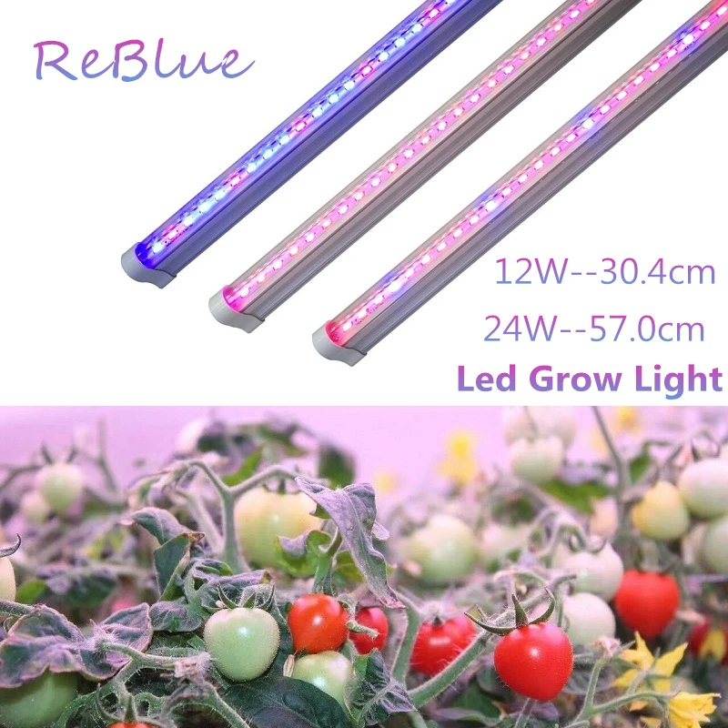 

ReBlue Led Grow Light Lamp For Plants 12W 24W Grow Led Full Spectrum Plant Light Bulb For Seedling Flowering Indoor Hdro Lamps