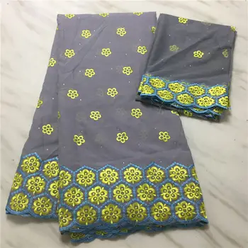 

High Quality Swiss Voile Lace fabrics 2020 New Designs African Dry Lace Fabric African cotton Embroidery Lace for Nigerian Dress
