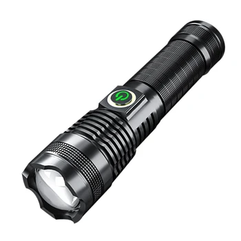 

LED Flashlight Rechargeable High Lumens Zoomable Waterproof Handheld Light Camping Emergency Flashlights