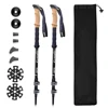 Walking Stick 2PC Telescopic Hiking Stick Cane Baton Climbing Stick Carbon Fiber Aluminum Stick Hiking Poles Crutches Telescopic 2