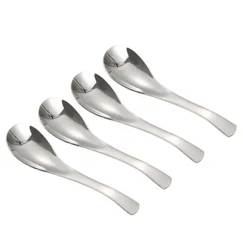 1 4 6 8 szt Gruba waga ciężka łyżki do zupy łyżki do zupy ze stali nierdzewnej łyżki stołowe (średni rozmiar) tanie i dobre opinie STAINLESS STEEL Saucier Spoons