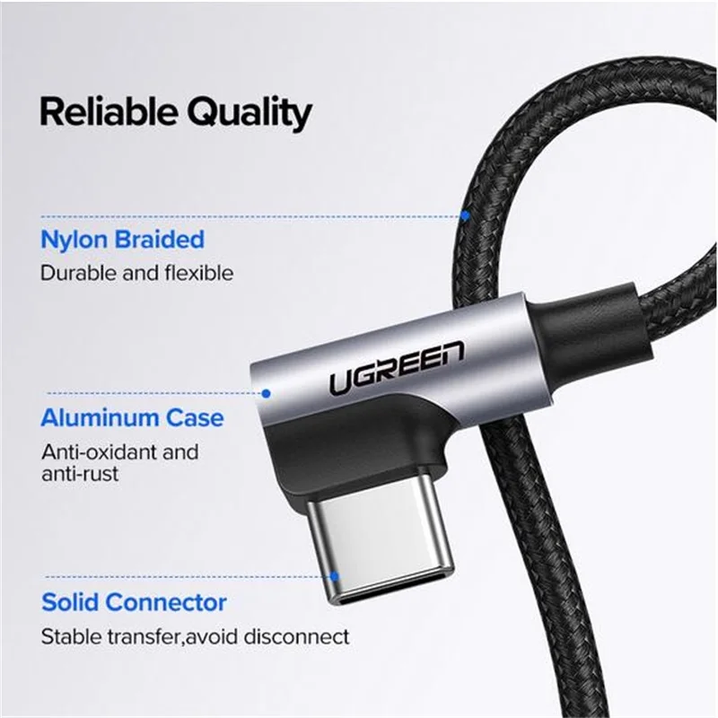 Зарядный кабель Ugreen usb type c для Samsung huawei xiaomi 9 мобильный телефон быстрой зарядки