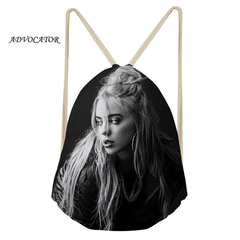ADVOCATOR BIllie Eilish сумка с 3d принтом для мальчиков и девочек, водонепроницаемая сумка для хранения, рюкзак, женские сумки на плечо