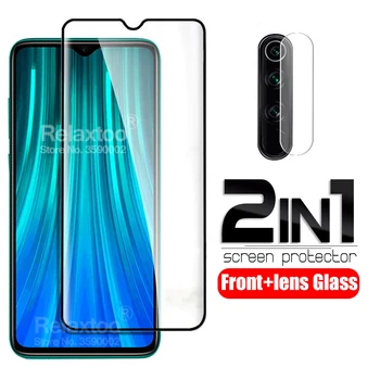 

2 in 1 Camera lens protective Glass For xiaomi redmi note 8 screen protector on xiomi xaomi redmi note 8 pro tempered Glass Film