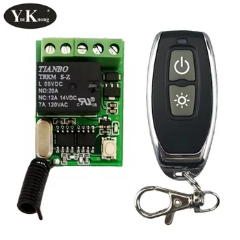

Power ON OFF remote control switch 5V 6V 7.4V 9V 12V Remote Control Push Button RF Wireless Switch 315 433 mhz Smart Home Alarm