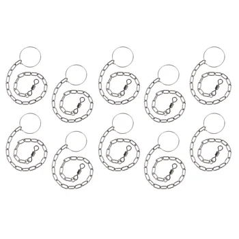 

10pieces Pet Parrot Birds Foot Anklet Metal Chain for Lovebird Cockatiel 15