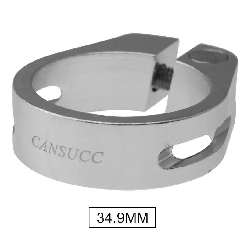 34.9mm-Silver CANSUCC 31,8/34,9 мм алюминиевый сплав велосипедов MTB дорожный велосипед быстросъемный зажим подседельного штыря велосипед Велоспорт Подседельный штырь зажим велосипед Запчасти - Цвет: 34.9mm-Silver