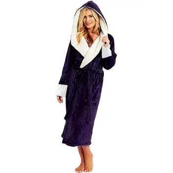 

Coral Fleece Autumn Bathrobe Home Wear Flannel Pajamas For Women Pijamas Nightwear Lounge Sleepwear халат женский