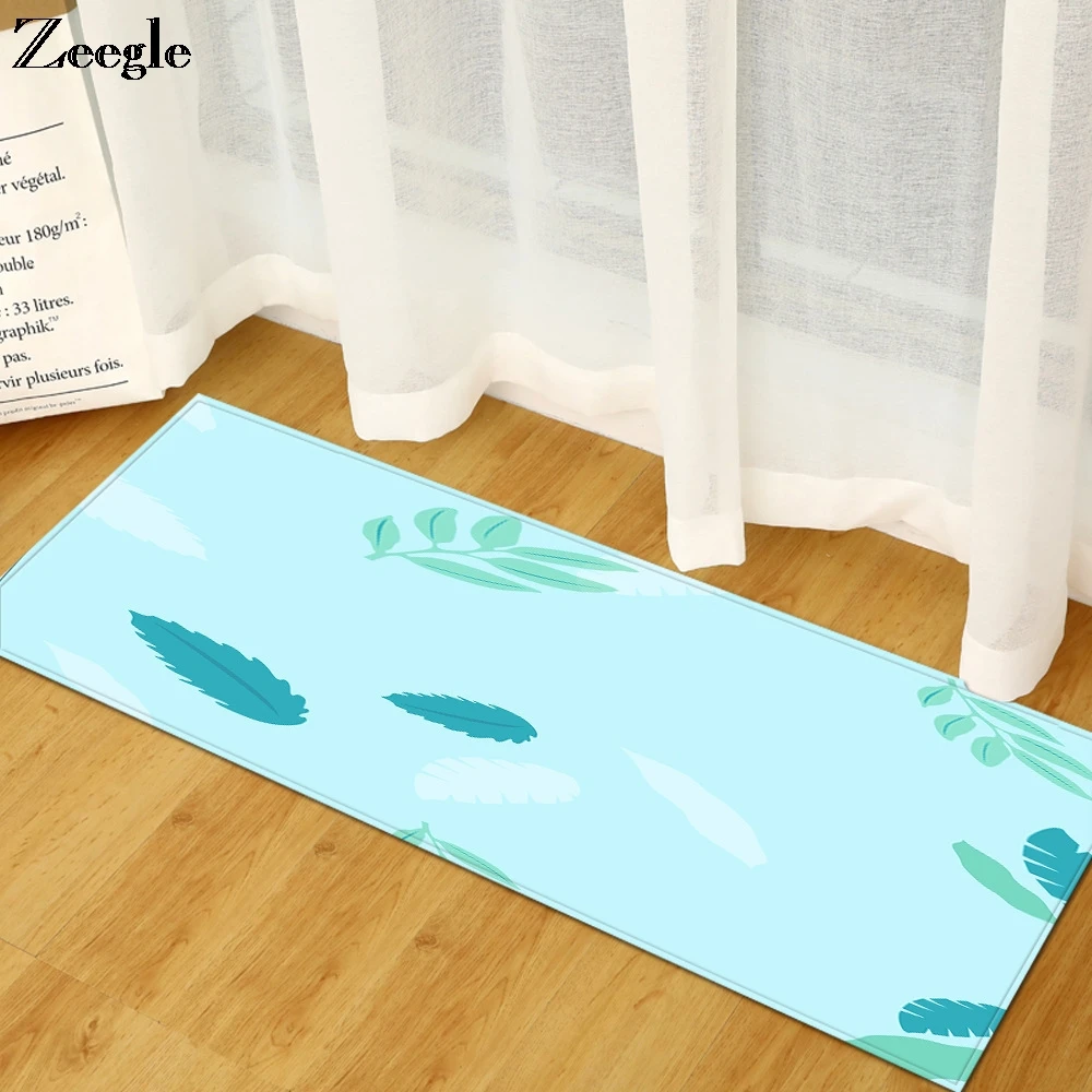 Zeegle Rug Decoration Home Living Room Carpet Anti Slip Absorbent Bedside Carpet Mat Rectangle Kitchen Carpet Kids Room Area Rug