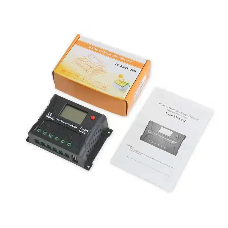 10A 20A 12V 24V автоматическая Солнечная Зарядное устройство контроллера HP2410 HP2420 Панели солнечные Батарея Зарядное устройство контроллера ЖК-дисплей экран Солнечная система для дома