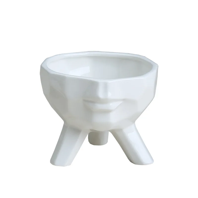 Домашний простой креативный белый цветочный горшок для суккулентных растений