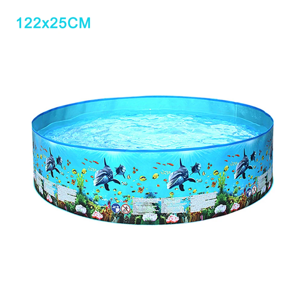 

new Ocean Ball Pool Cartoon swimming pool Pattern PVC Household Bathing Basin Foldable Pool Children's Bathtub Fish Pond May7
