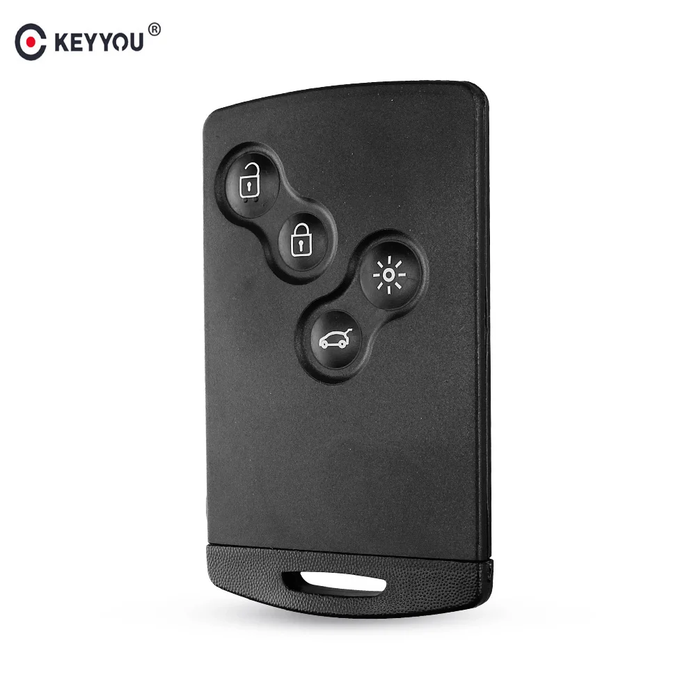 KEYYOU Оригинальный чехол для ключей с 4 кнопками Renault Laguna Koleos Megane Fob дистанционный