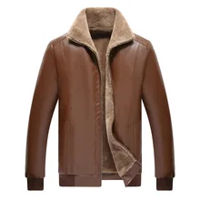 Мужские черные коричневые кожаные куртки с воротником из искусственного меха на молнии, куртка из искусственной кожи, мужские Зимние флисовые кожаные пальто, тонкая мужская брендовая одежда