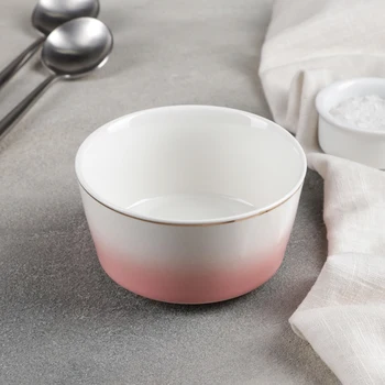 

Salad bowl "Nebula", 11 × 6.5 cm, pink
