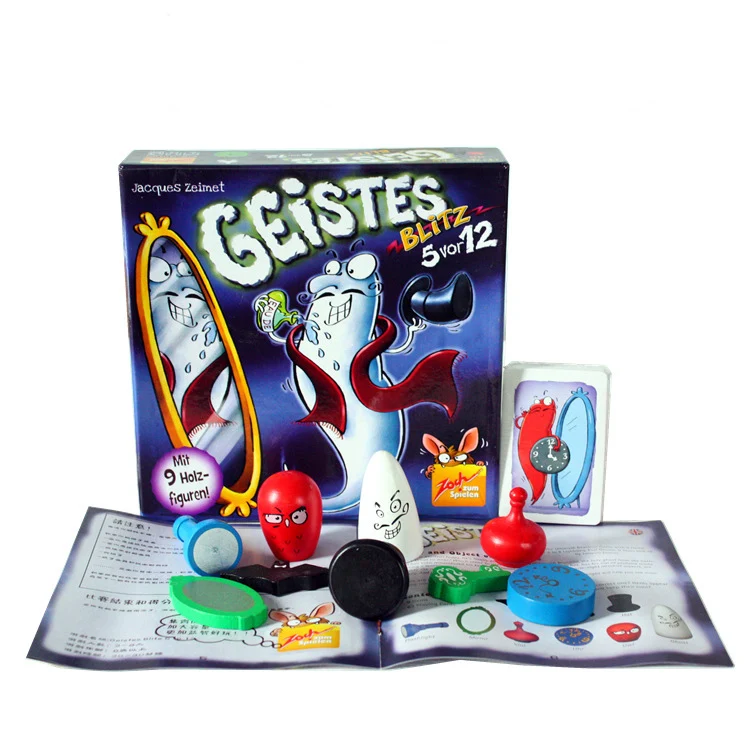 Card games Board games figure toys For Geistesblitz 5vor12 English Instructions blitz game Family Party indoor Games Kids Adults