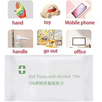 

100 Sheets Hand Cleansing Wet Wipes Alcohol Disposable Sanitizing Tissue