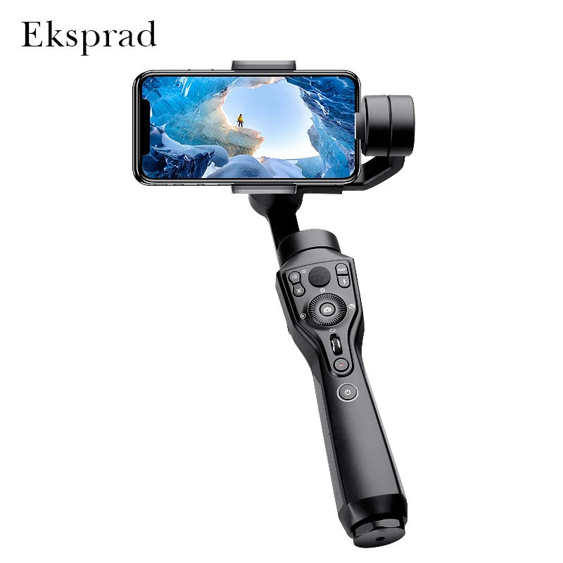 

Eksprad 3-Axis Handheld Gimbal Stabilizer Focus Pull Zoom Following the Shooting Mode for iPhone 11 XR XS Samsung Action Camera
