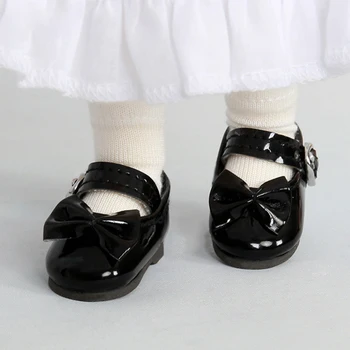 

Modikerbjd Ball Jointed Dolls Custom PU Bowknot Princess Shoes for 1/6 BJD Dolls - Brown