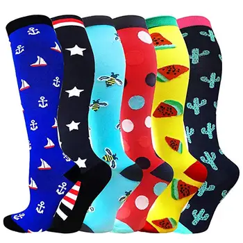 

50 Styles Anti Fatigue Men Women Compression Socks Fit For Varicose Veins ,Pulled Muscle,Edema,Diabetic, Sports Basketball Socks