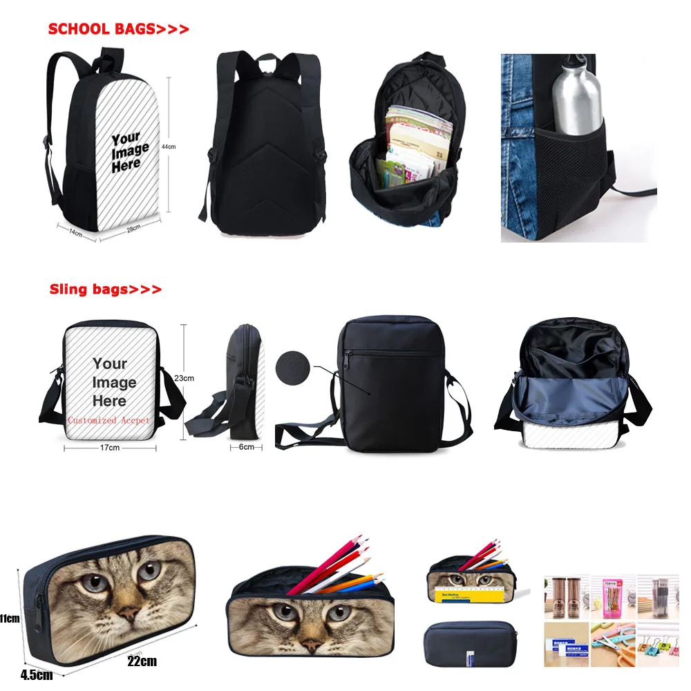 2025 School Backpack for Kids Boys Girls Gray Wolf 3d Printing Children Orthopedics Rucksack Bookbag Pencil Mochila Escolar 5