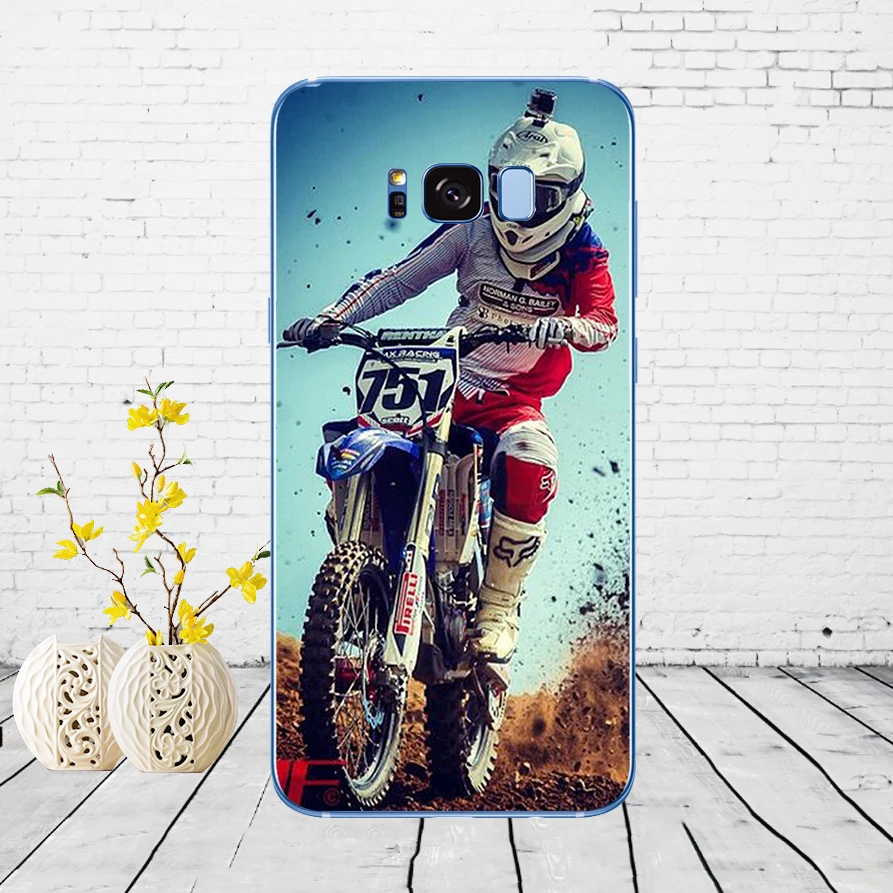 6 49DD moto cross dirtbikes Мягкий силиконовый чехол для Samsung Galaxy S6 S7 edge S8 S9 S10 plus A70 A50 чехол - Цвет: 6