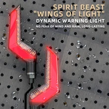 Spirit beast وميض LED للدراجات النارية ، مصباح دراجة نارية عالمي ، ملحقات محدثة ، 12 فولت